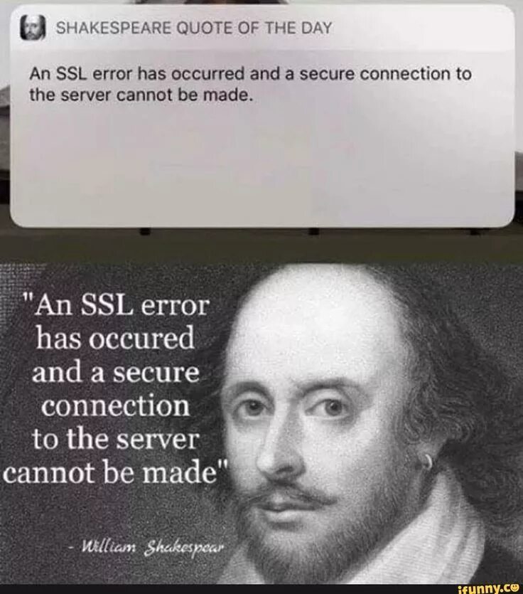 Connection cannot be made
