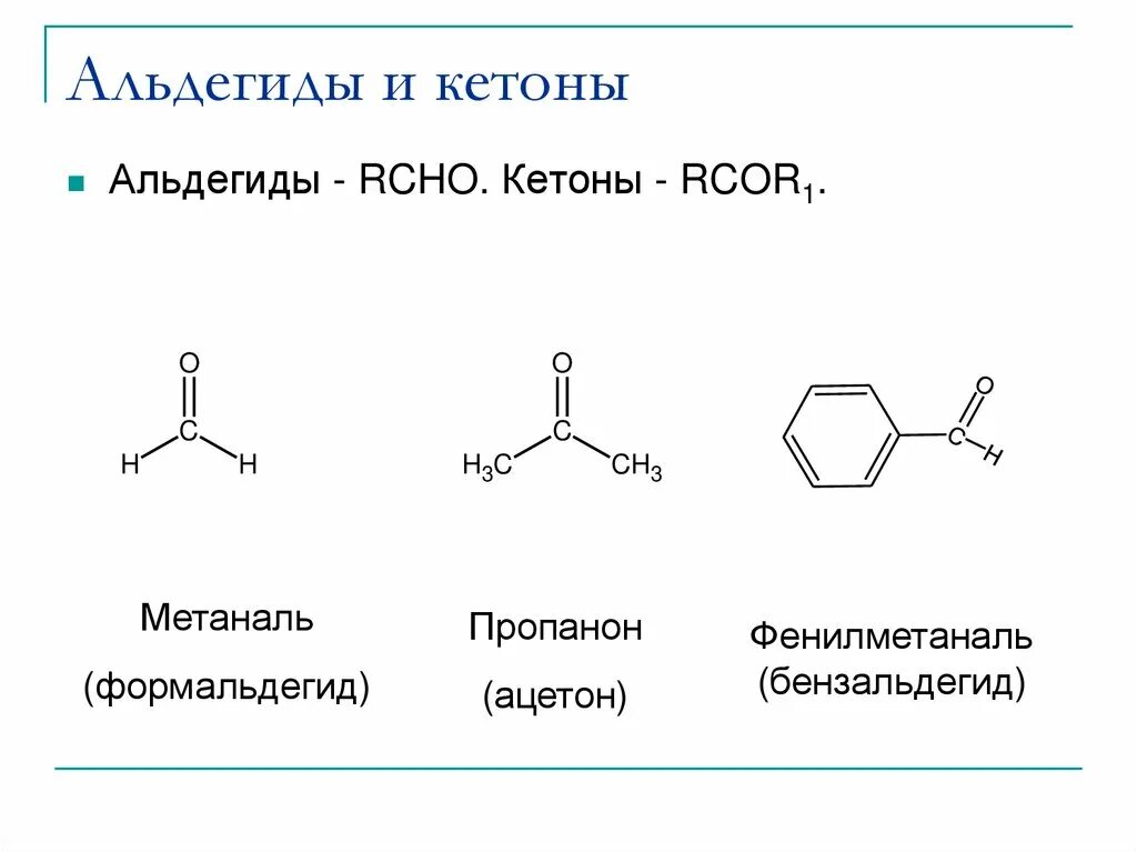 Кетоны названия соединений