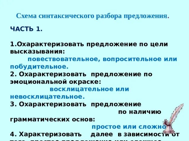 Как составить синтаксическую схему предложения. Разбор предложения по цели высказывания. синтаксический разбор по цели высказывания. синтаксический разбор предложения по цели высказывания. схема синтаксического разбора.