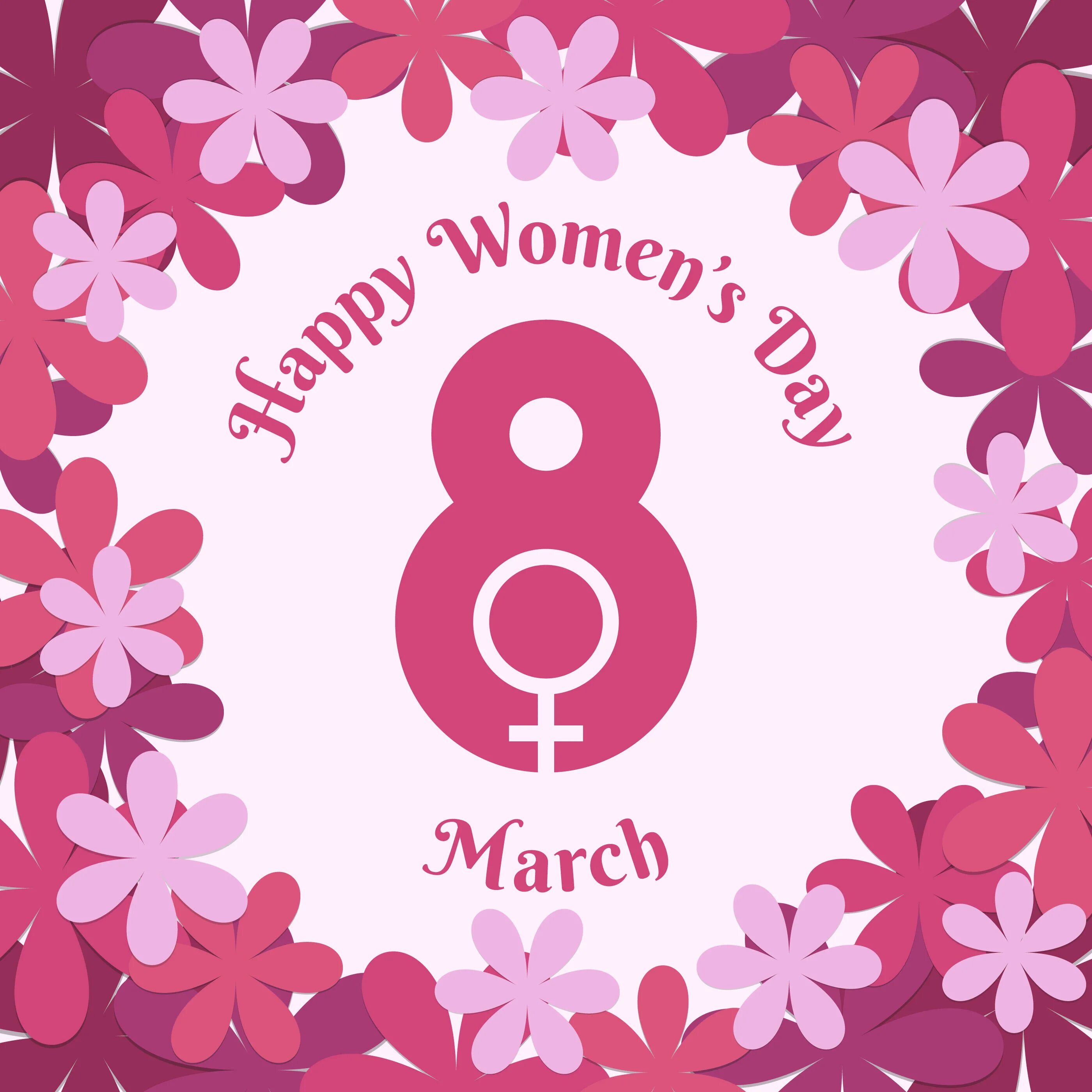 Международный женский день по английски. С международным женским днем. Happy women's Day открытки.