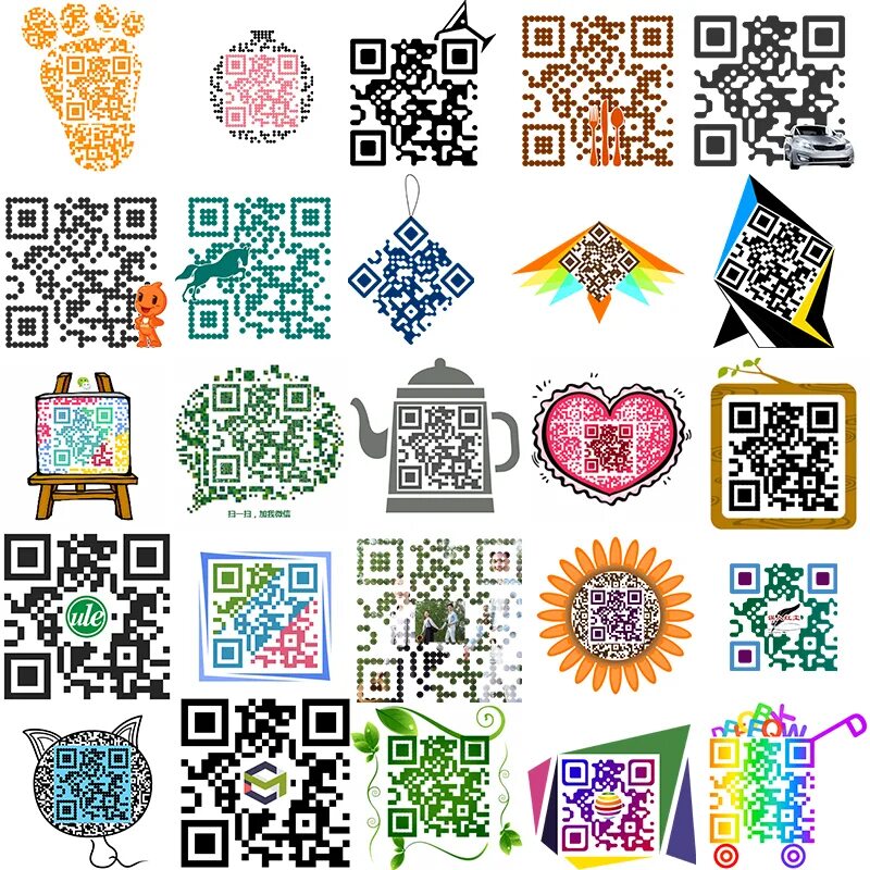 Оригинальные QR коды. Креативный QR код. Дизайнерский QR код. Цветные QR коды.