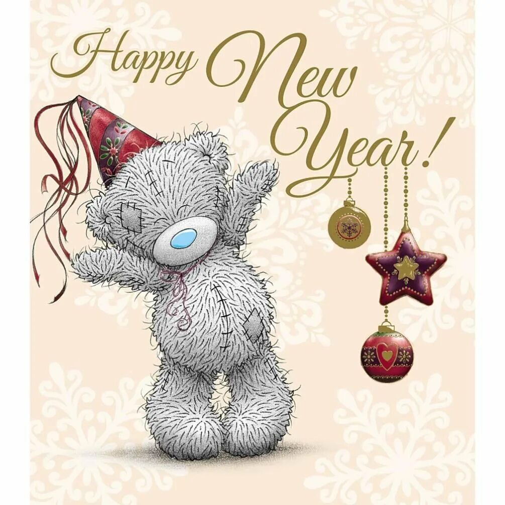 Новогодние открытки подругам. Мишка Тедди с новым годом. Новогодние открытки с мишкой Тедди. Новогодние открытки с мишками. Тедди новый год.
