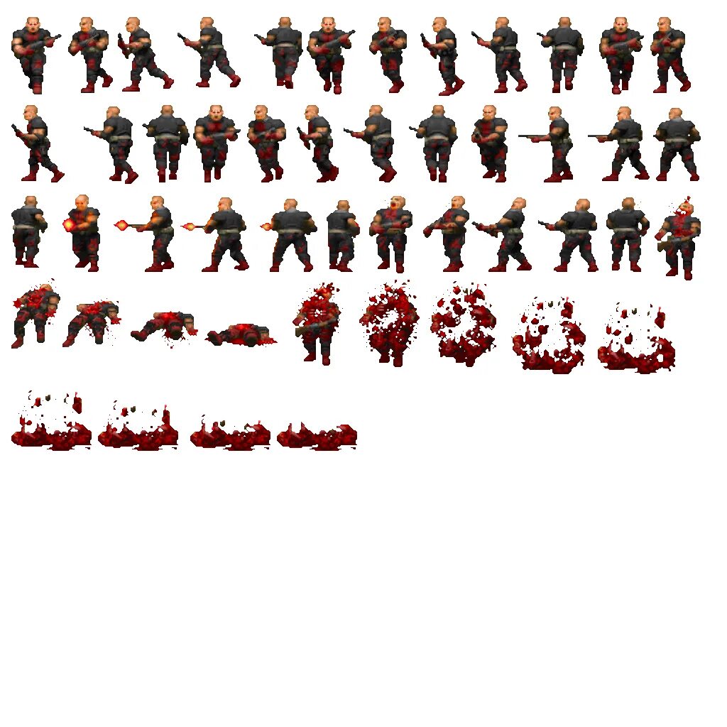 Dead sprite. Doom 2 спрайты. спрайт (sprite) днд. 2д спрайты персонажей. doom 1993 сержант спрайты.