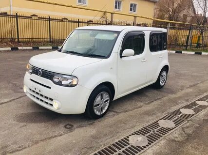 Подержанный Nissan Cube III (Z12) 1.5 CVT (109 л.с.) бензин вариатор, белый компактвэ...