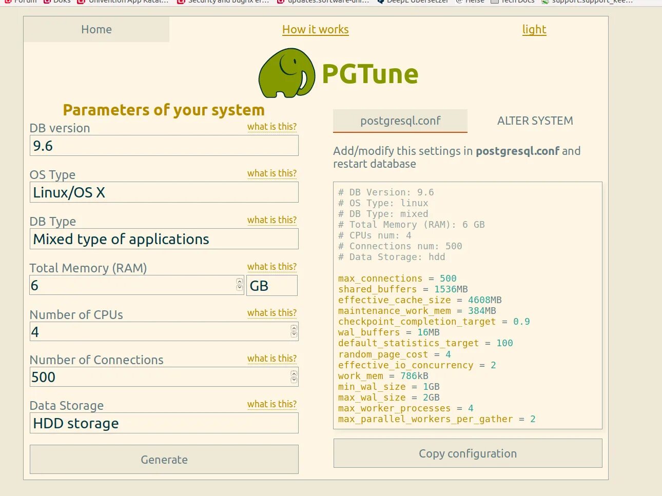 Effective cache size. Effective cache size