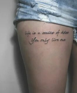 Life is a series of choices You only live once #yolo quotes tattoo Tatuaggi