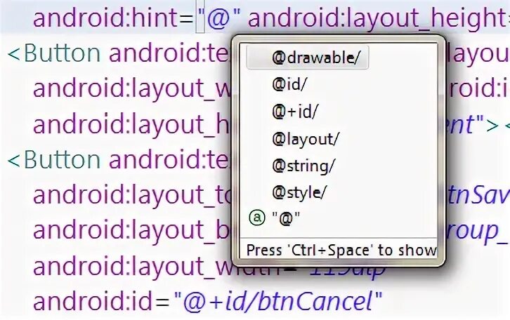 Android id id android list