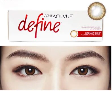 1 Day Acuvue Define Radiant Chic Look. 