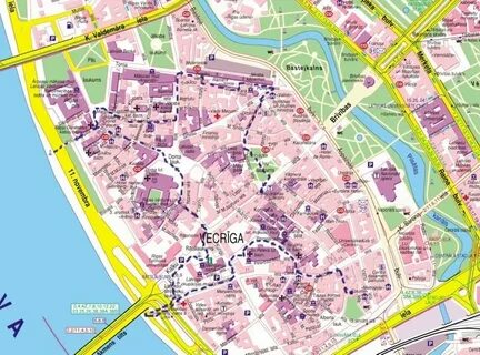 Карта риги