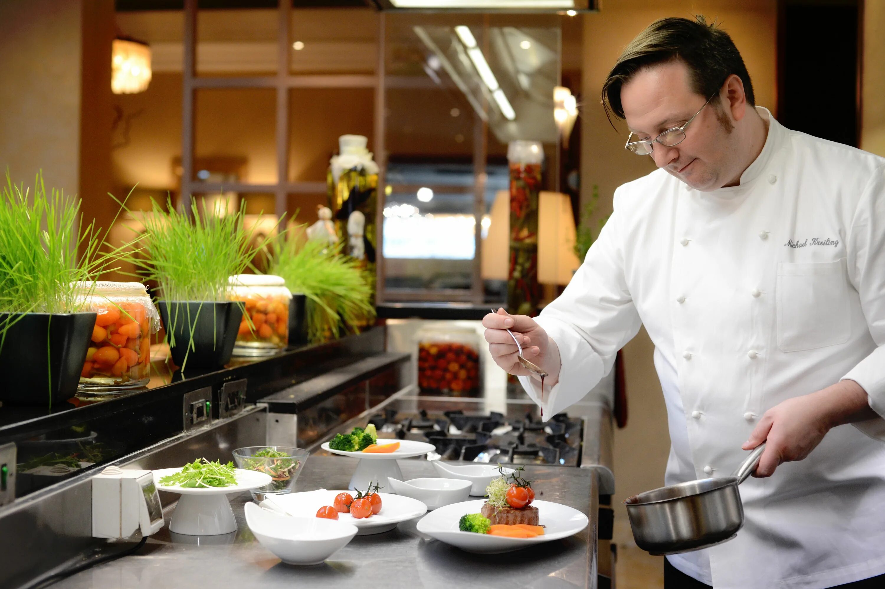 The chef cook
