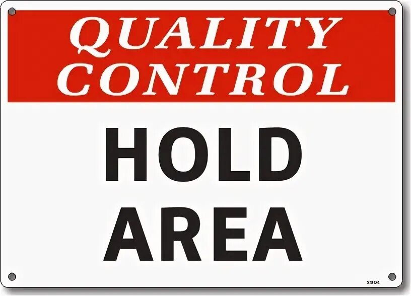 Control sign. Control holds