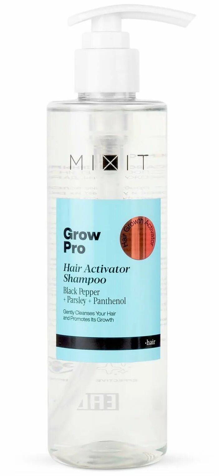 Hair активатор. Mixit grow Pro шампунь. Grow Pro hair Activator Shampoo. Активатор роста волос миксит. Шампунь миксит активатор роста.