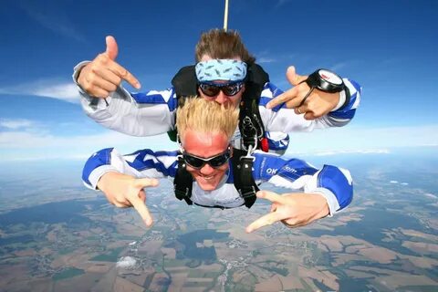 He s crazy skydiving