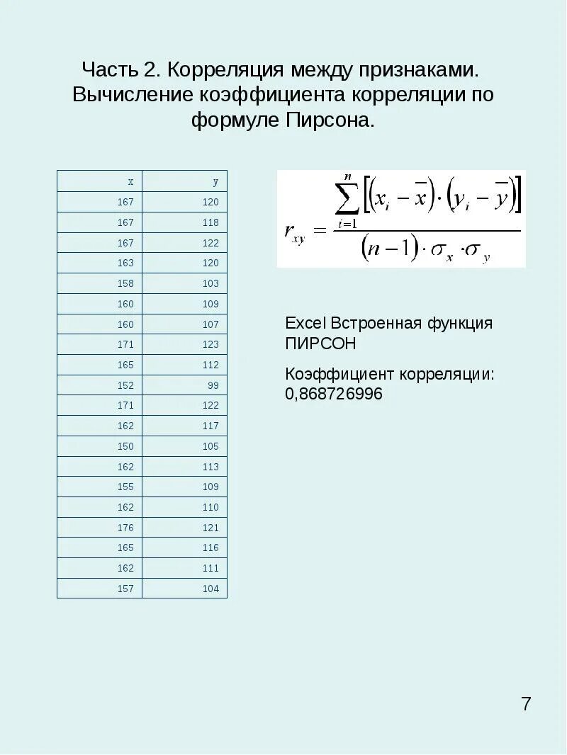 Картинки РАССЧИТАЙТЕ ЛИНЕЙНЫЙ КОЭФФИЦИЕНТ КОРРЕЛЯЦИИ