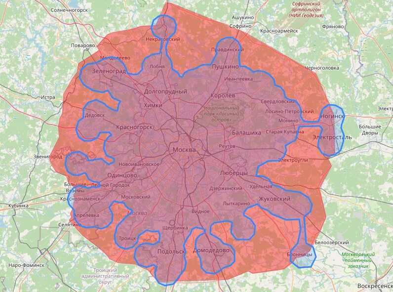 Зоны Подмосковья. Карта доставки ВКУСВИЛЛ. Зоны большой Москвы. Карта Московской области.