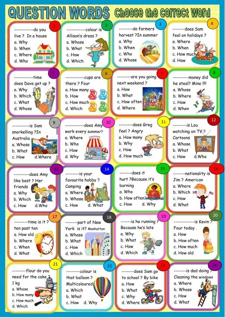 Quiz for to be