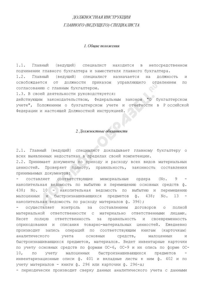 Главная инструкция. Образец должностной инструкции ведущего инженера. Должностная инструкция ведущего специалиста. Ведущий специалист должностные обязанности. Должностная инструкция ведущего специалиста общего отдела.