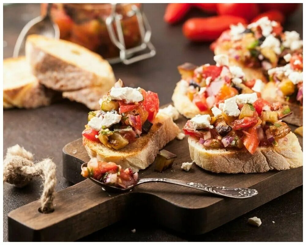 брускетта из оливок халкидики