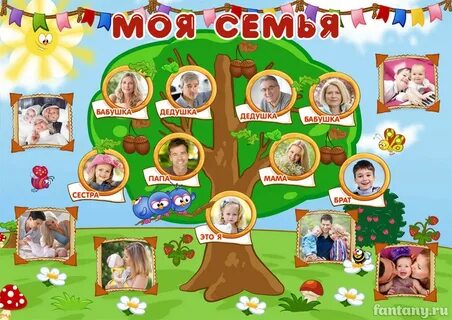 Плакат моя семья