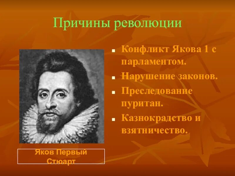 Причины недовольства яковом первым. Причины революции в Англии при Якове 1. Причины революции Якова 1.