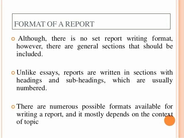 How to write a report. Report writing format. report in english. report writing in english. writing a report.