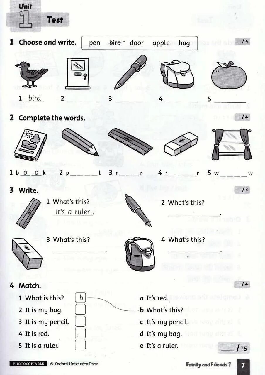 Unit 6 задания. Family and friends 1 тесты. Family and friends 1 Tests Unit 1. Английский язык Family and friends 1 Оксфорд. Family and friends 1 Test Unit 2.