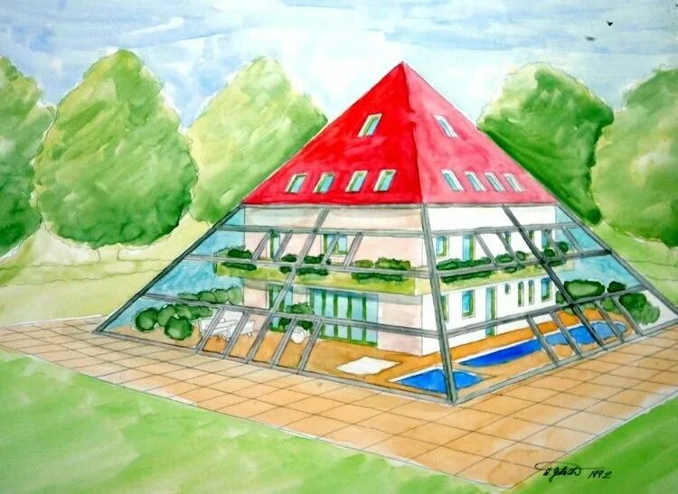 Будущий 8 класс. Дом пирамида проект. Нарисовать дом будущего. Дом будущего рисунок. Рисование дом будущего.