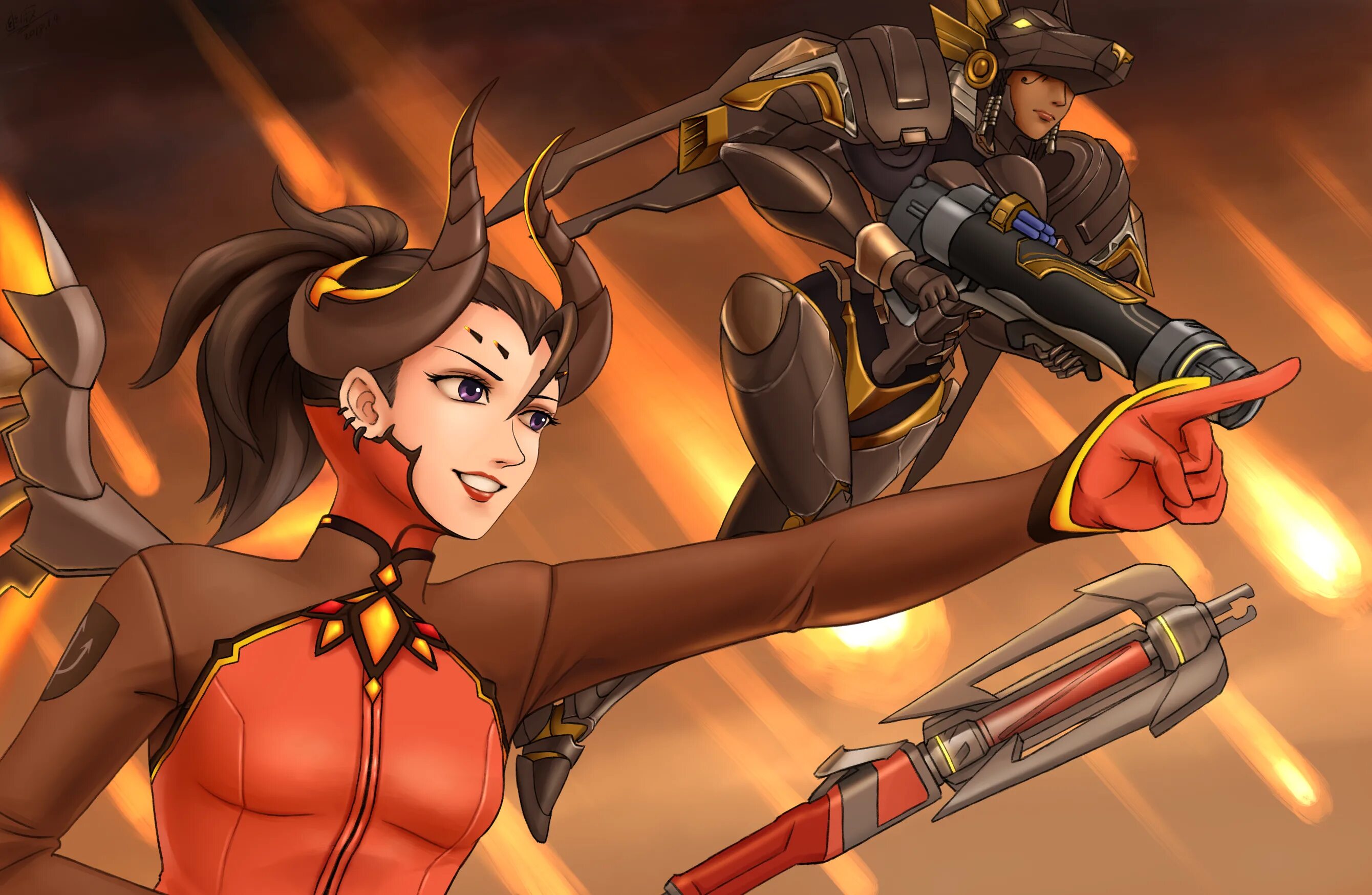 With mercy in broken elevator overwatch