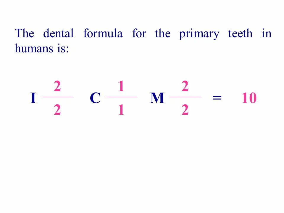 Once human formulas. Once human formulas