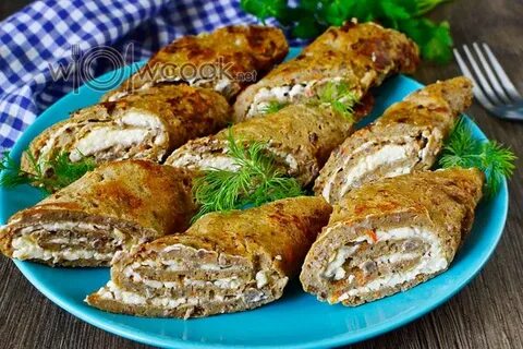 Рулетики из печени с морковью