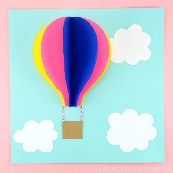 Технология 4 класс воздушный. Аппликация воздушный шар. Объемная аппликация воздушный шар. Воздушный шар из цветной бумаги. Аппликация на тему воздушный шар.