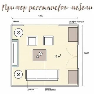 Квадратная кухня гостиная план