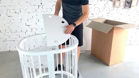 Круглая кроватка видео