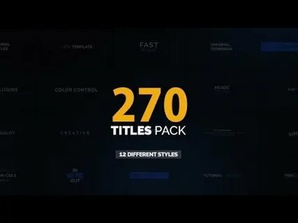 Titles pack