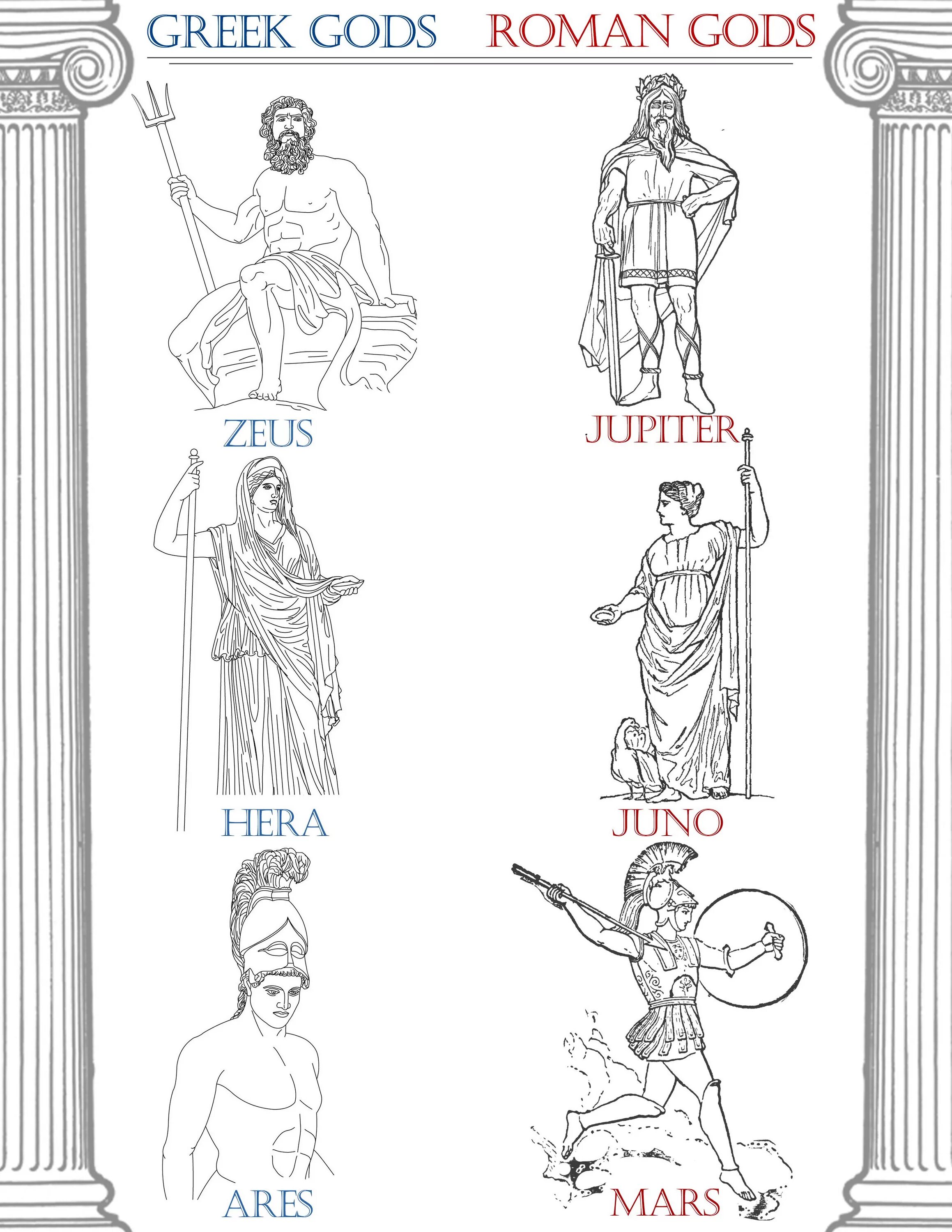 Рисунок бога древнего рима. Древнеримские боги и Богини. Боги древней Греции и древнего Рима. Древние боги Рима и Греции. Соответствие богов древней Греции и древнего Рима.