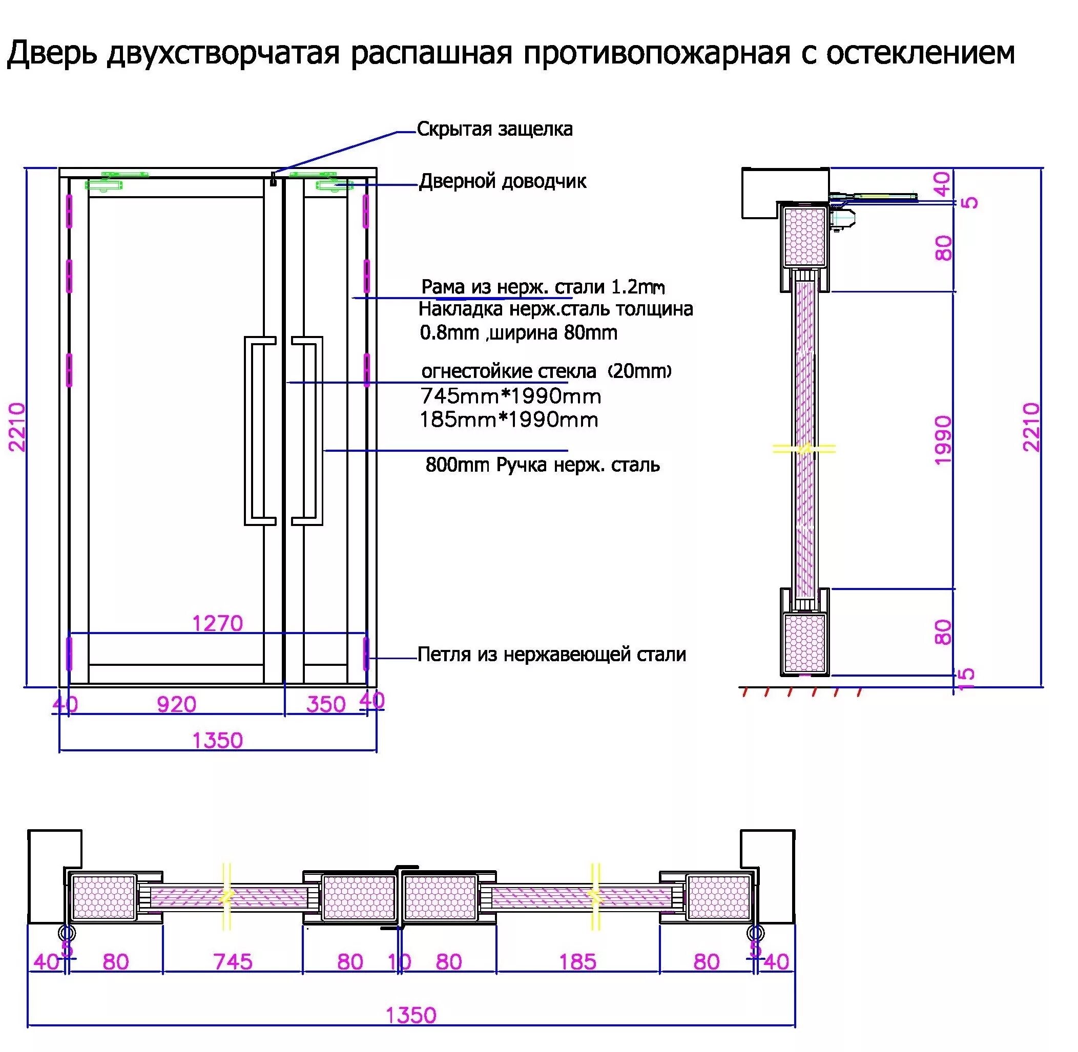 Размеры дверей в жилом доме. Блок противопожарной двери схема установки. Схема установки противопожарной двери. Монтажный зазор для двери противопожарной. Ширина полотна противопожарной двери.