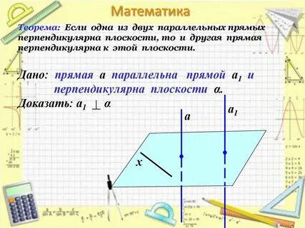 Если плоскость перпендикулярна 1 из 2