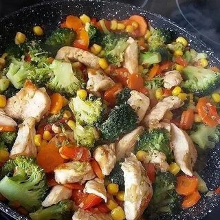 Овощи тушеные без мяса на сковороде рецепт