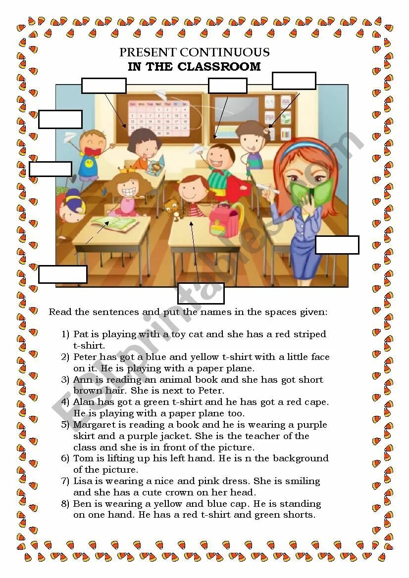 Present to the class. Present continuous reading comprehension. present simple present continuous worksheets.