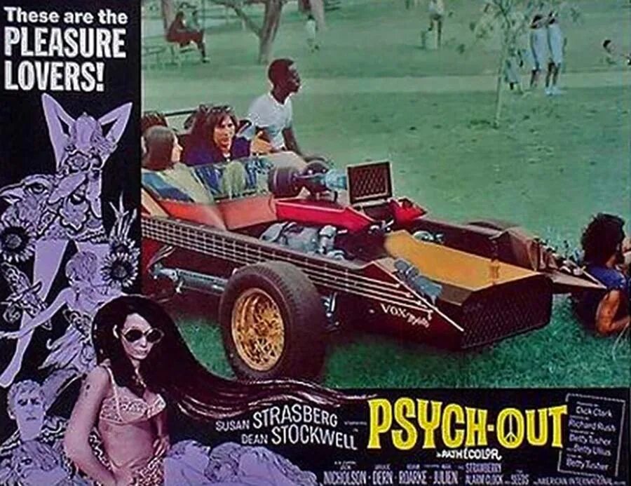 Pleasure loving. Psych-out 1968. Psych-out Psych-out. Psych out 1968 poster.