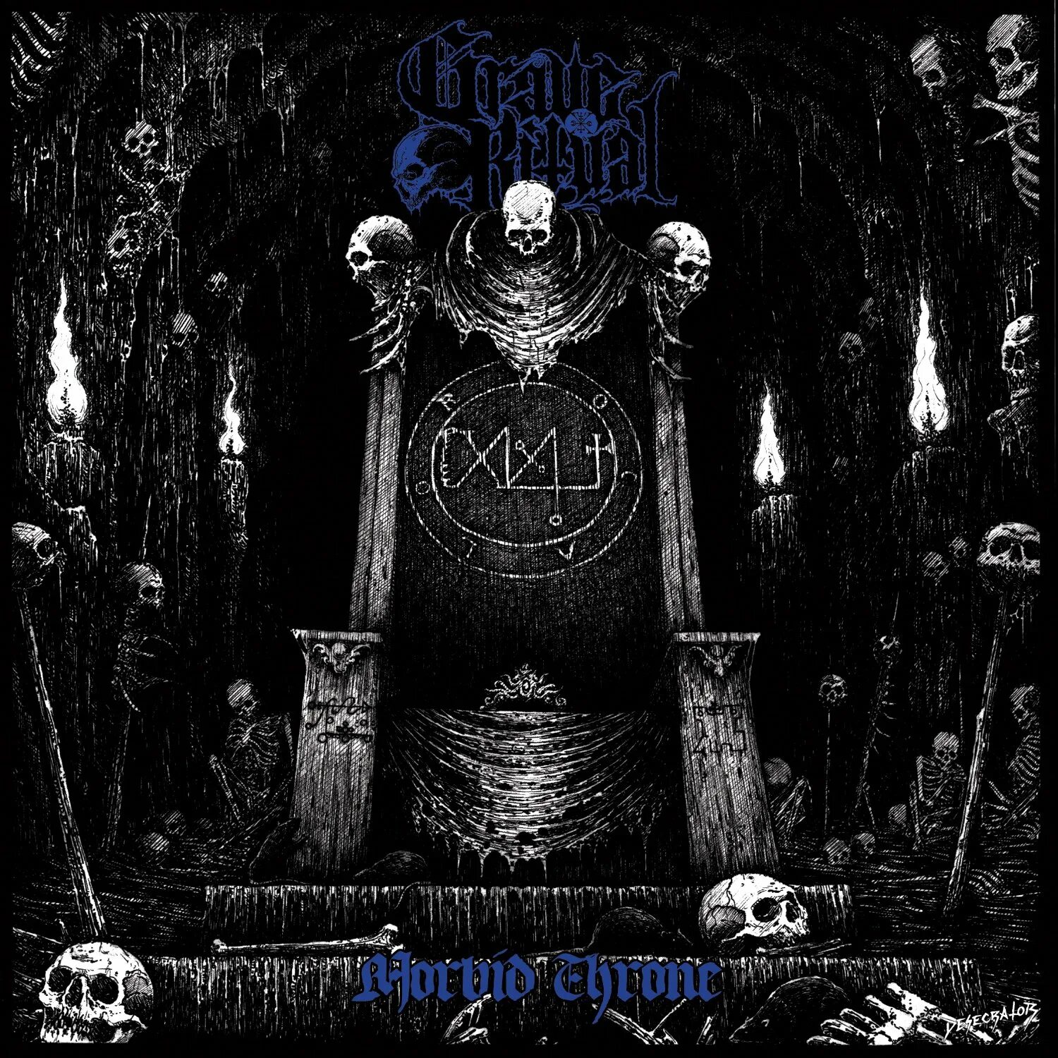 Ritual sanity. Death throne. morbid despotic ritual.