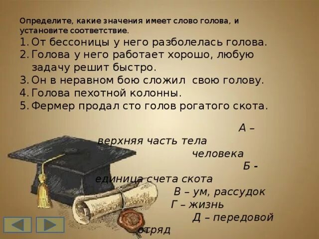 Какое значение имеет слово