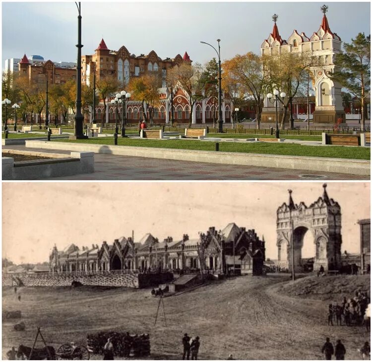 Главная площадь в Благовещенске