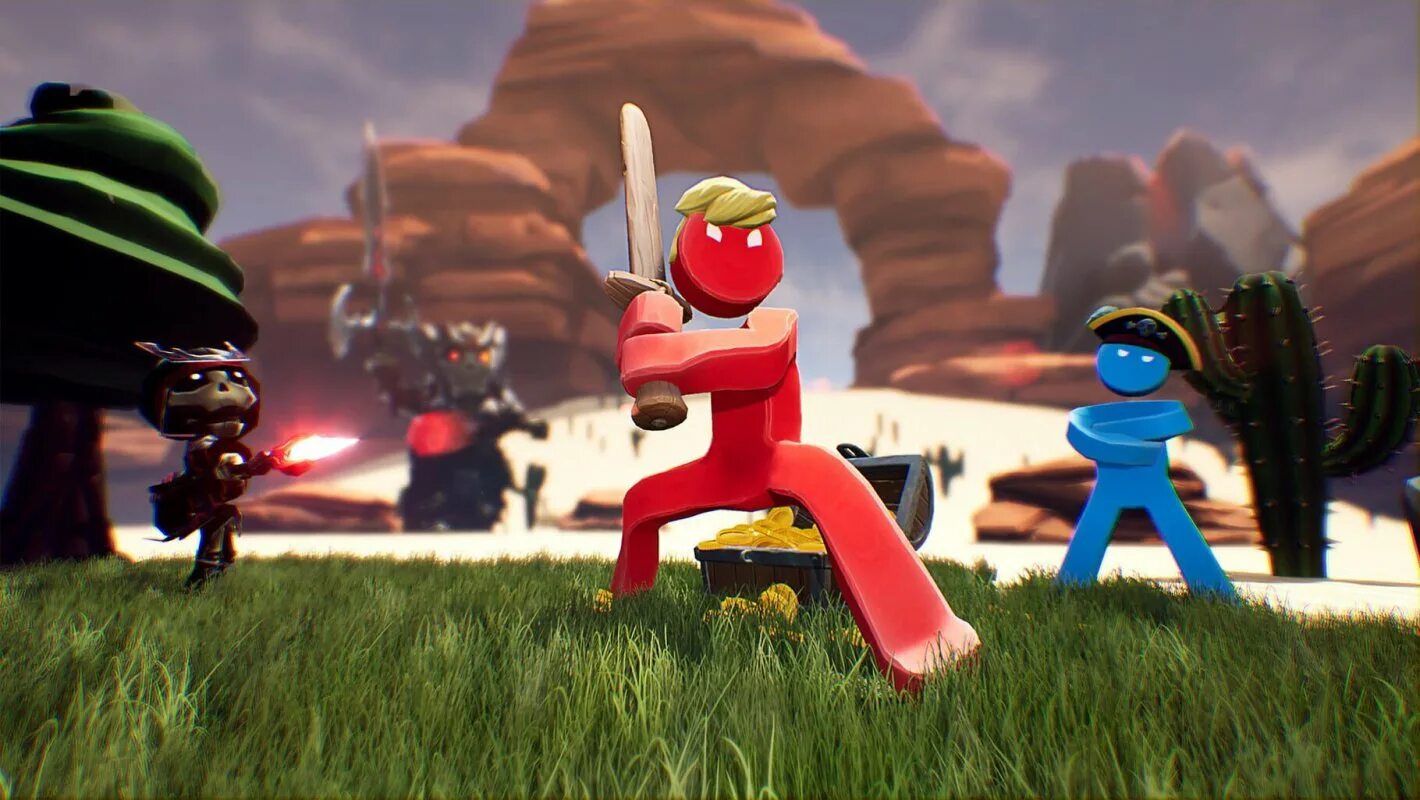 Игра два человечка красный и синий. Supraland игра. игра supraland 2. супраленд supraland. supra land игра.