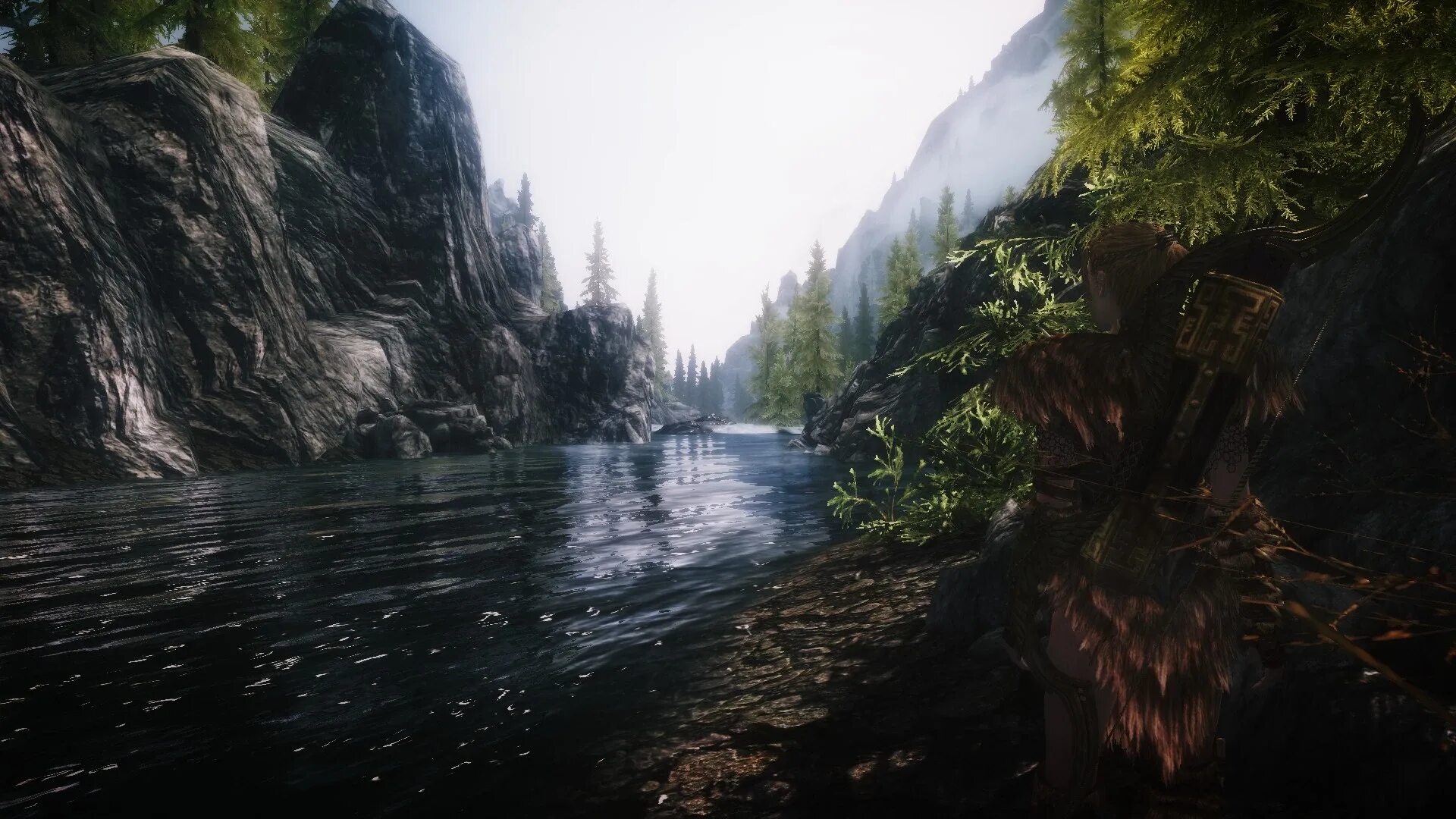 Skyrim озера Йоргрим.. Скайрим река. White River Skyrim. White River watch скайрим. Скайрим водопады