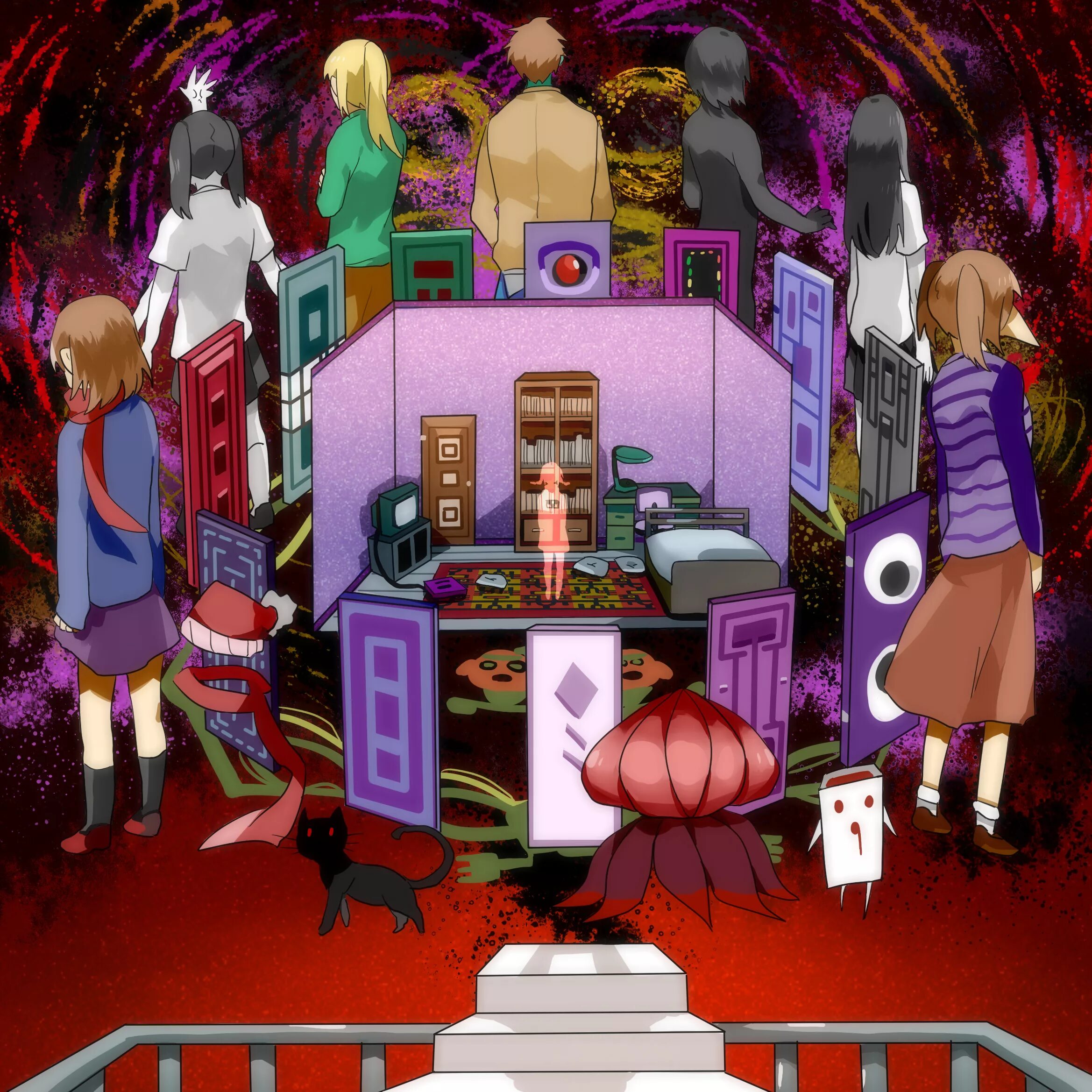 Rpg horrors. Дневник сновидения Yume Nikki. Yume Nikki игра. Yume Nikki Мадоцуки.