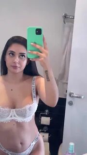 Lucy Galeano showing her new sexy lingerie. 