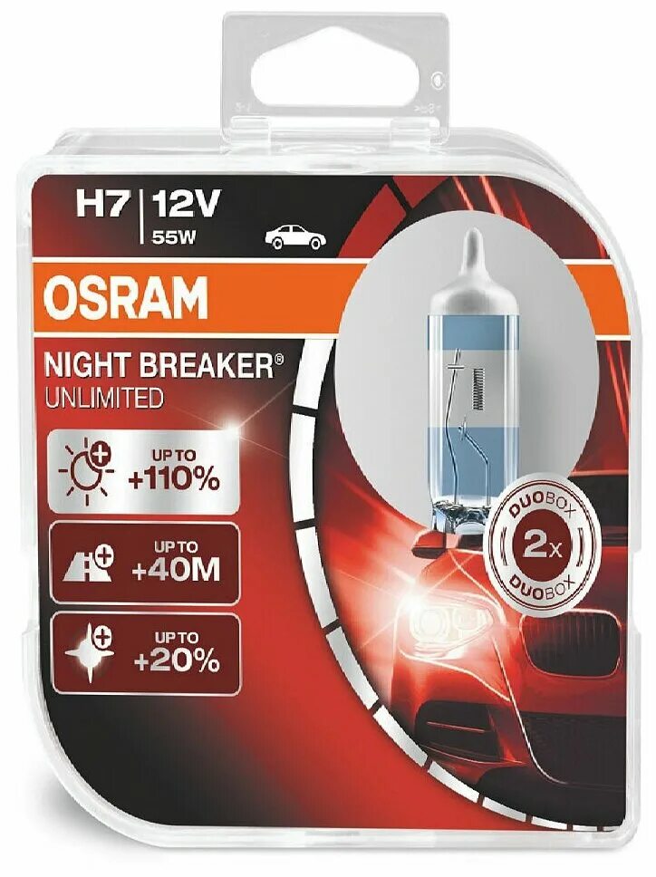 Osram Night Breaker h7 +110. Лампы Осрам н7 Night Breaker Unlimited. Osram Night Breaker Unlimited h7 64210 NBU DUOBOX. Osram Night Breaker Unlimited h7.