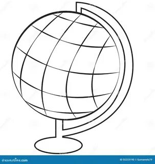 Глобус для срисовки