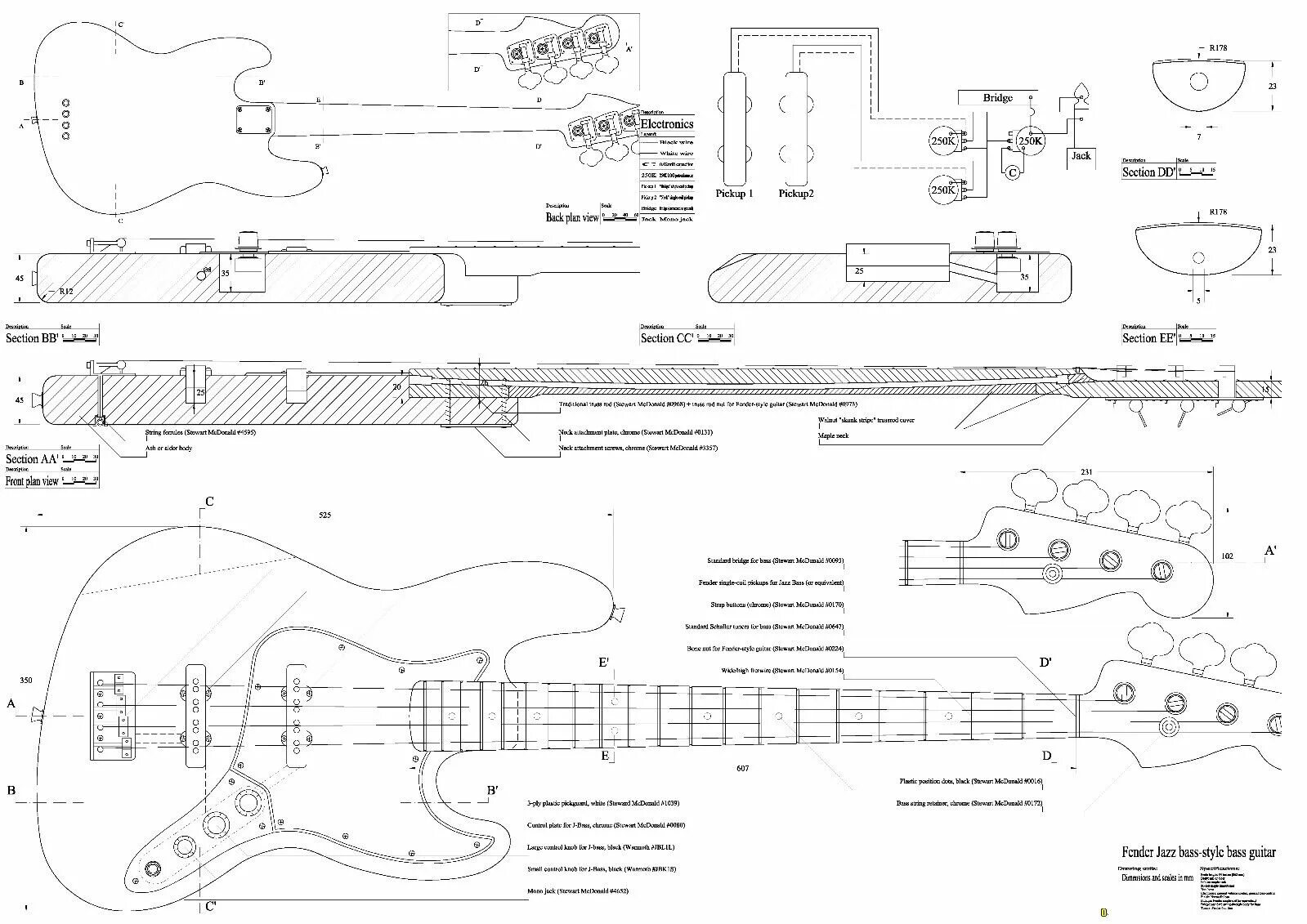 Чертеж бас гитары Fender Jazz Bass. Чертёж бас гитары Fender Precision Bass. Чертеж грифа бас гитары с размерами. Fender Precision Bass чертежи. Толщина электрогитары